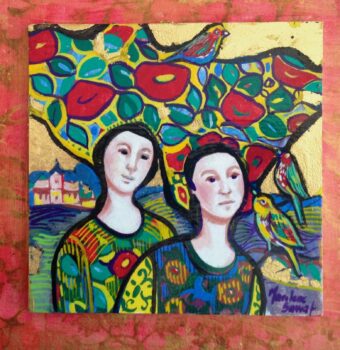 View artwork titled Sisters & Hats