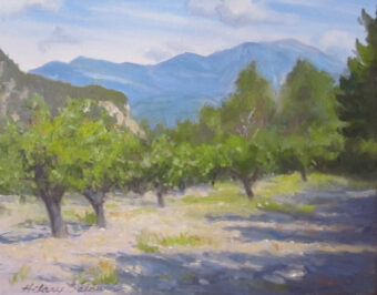 View artwork titled Mont Ventoux from Chareauneuf de Bordette