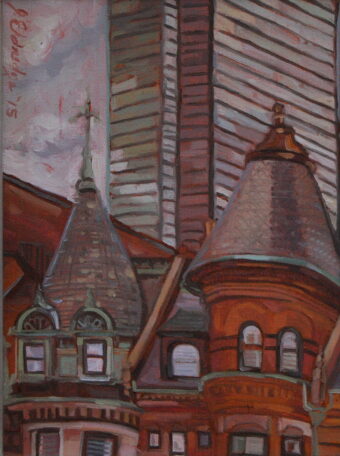 View artwork titled Commonwealth Rooftops