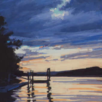 View artwork titled dock by the River