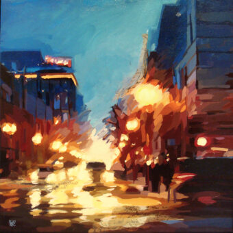 View artwork titled Evening Reflections