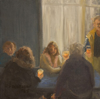 View artwork titled Meeting at the Brewery