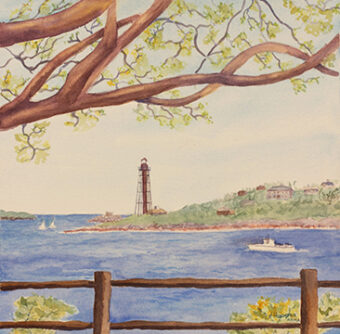 View artwork titled Early Spring Marblehead