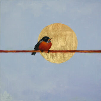 View artwork titled Robin’s Egg Blue Moon