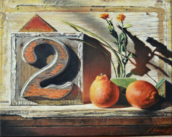View artwork titled Two Oranges