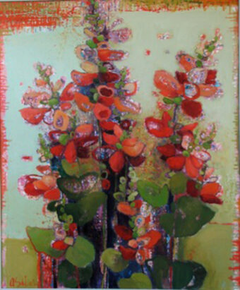 View artwork titled Red Physostegia