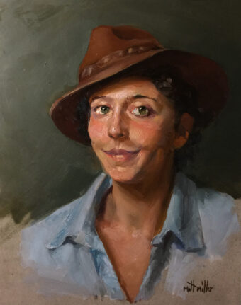 View artwork titled Girl in Hat