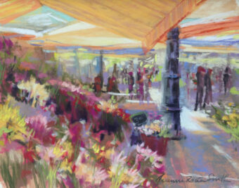 View artwork titled Flower Market, Nice, France