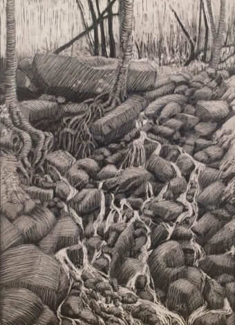 View artwork titled Roots and Rivulets