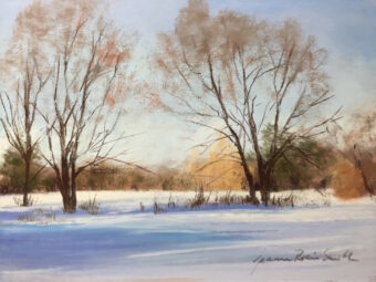 View artwork titled Winter Fields Sketch
