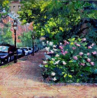 View artwork titled Back Bay Rose Garden