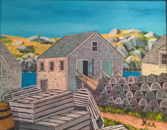View artwork titled The Horn Fishhouse, Monhegan Island, Maine