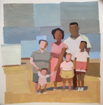 View artwork titled The First Days in Dimona, 2