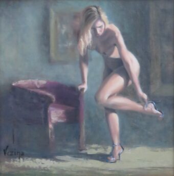View artwork titled Blue Sandals