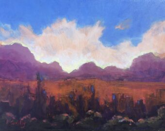 View artwork titled Purple Mountains