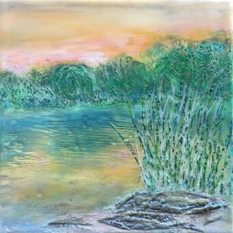View artwork titled Sitting at the Pond 2