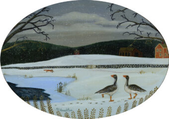 View artwork titled Grey Geese Straight Up with Ice on the Side