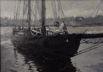 View artwork titled Black Schooner