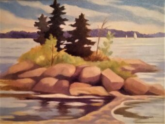 View artwork titled Harpswell Bay View