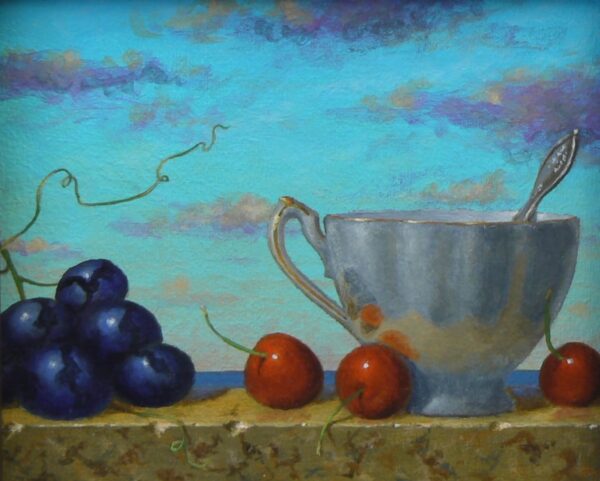 Grapes, Cherries, Tea, and Sky