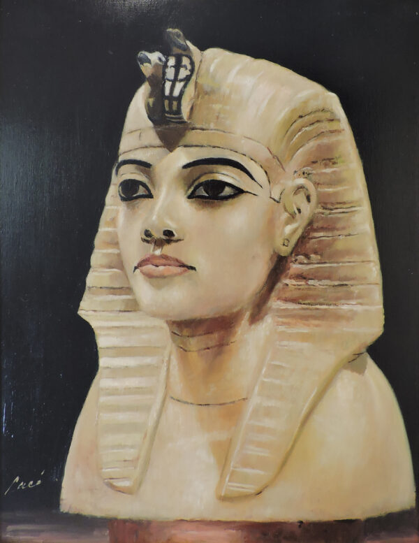 Alabaster Head of Tutankhamen