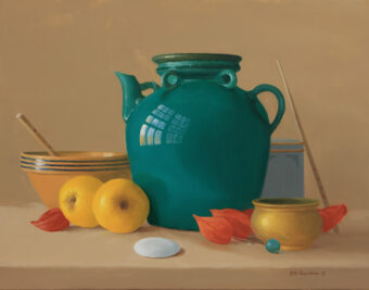 View artwork titled Oriental Jug with Lanterns
