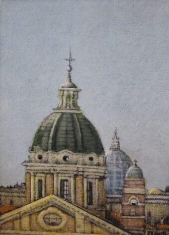 View artwork titled Rome Skyline