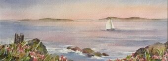 View artwork titled Sunrise Sail