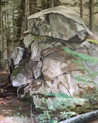 View artwork titled Monhegan Woods, Gargoyle