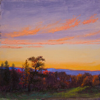 View artwork titled Hike at Dusk