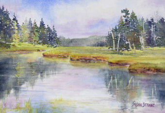 View artwork titled Gentle Pines