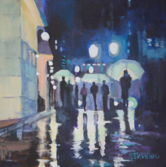 View artwork titled Evening Rain