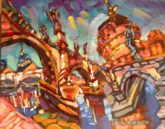 View artwork titled Evening in Rome