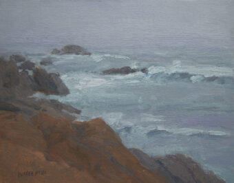 View artwork titled Along Bass Rocks, Storm Approaching