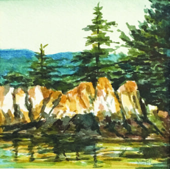 View artwork titled Maine Coast Study