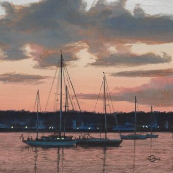 View artwork titled Harbor Lights