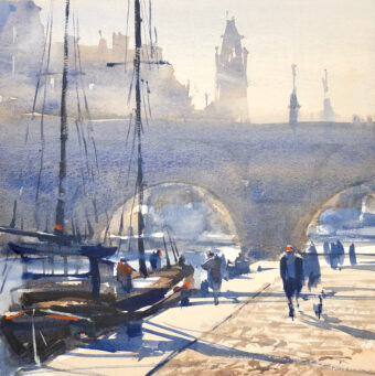 View artwork titled Along the Seine