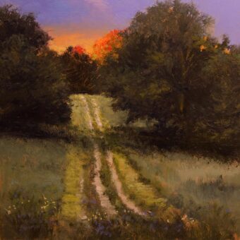View artwork titled Up the Hill