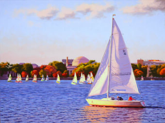 View artwork titled Sailing the Charles