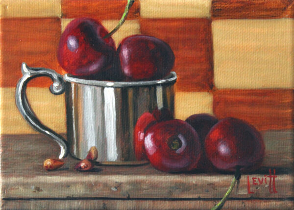 Cherries In A Silver Cup