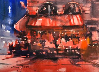 View artwork titled Cafe Rouge
