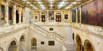 View artwork titled Upper View, Civil War Nurses Hall, Massachusetts State House; Boston, MA 2015