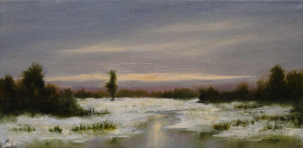 Marsh Sunset Winter