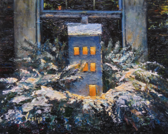 View artwork titled Little House and Snowy Greens