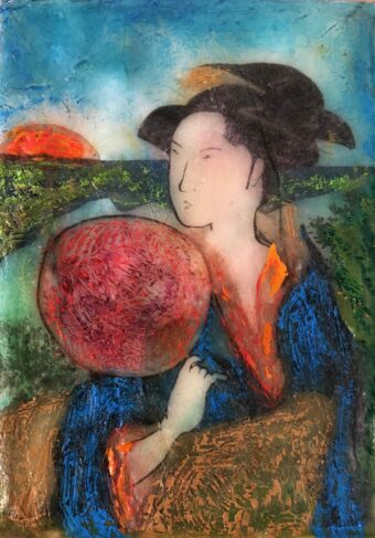 View artwork titled Geisha with Fan