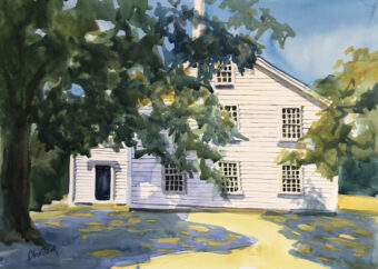 View artwork titled Meeting House Shadows