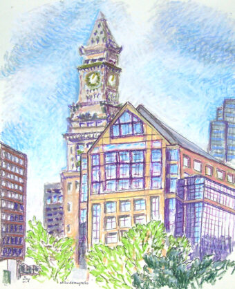 View artwork titled Custom House Tower