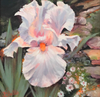 View artwork titled A Lone Iris