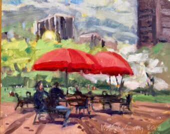 View artwork titled Boston Common Spring