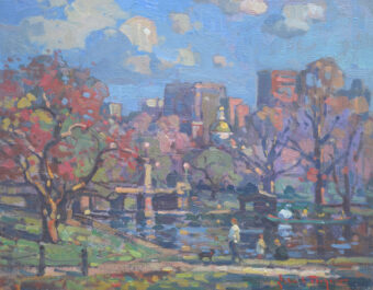 View artwork titled Spring Day, Public Garden